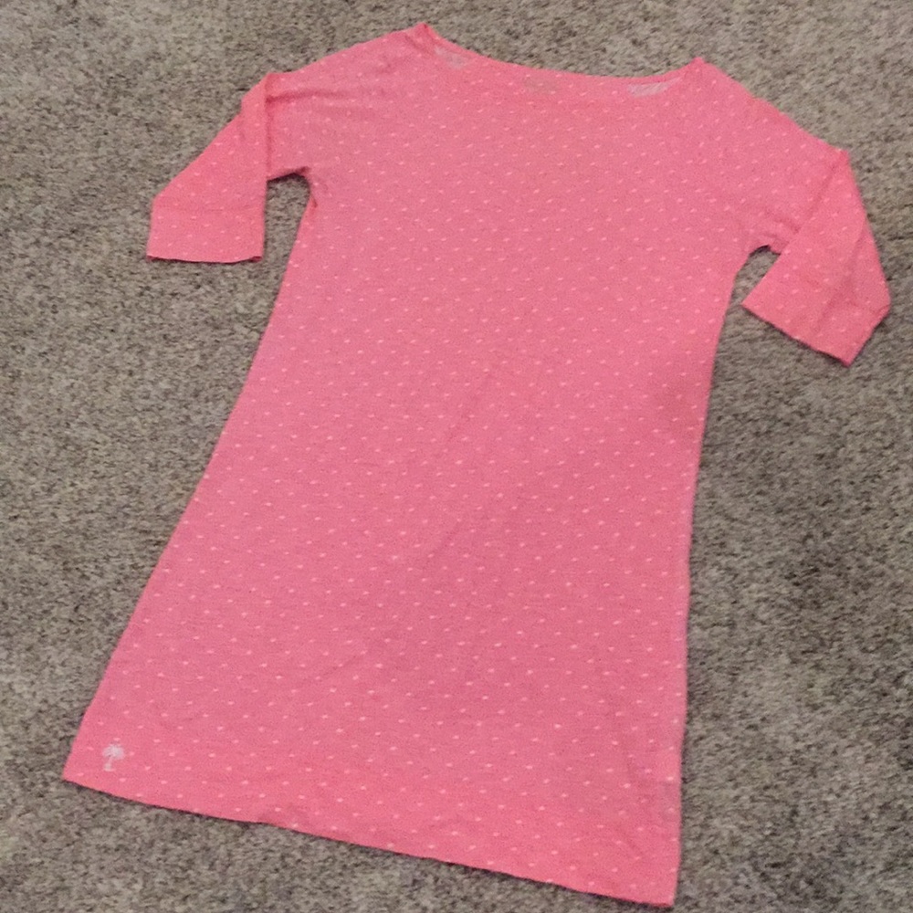 Lilly Pulitzer Pink Polka Dot Cotton Dress